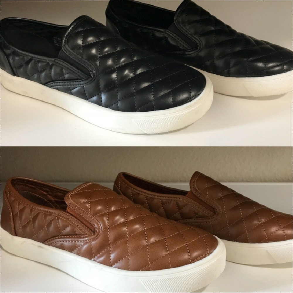 Brown and Black Form Focus Slip Ons